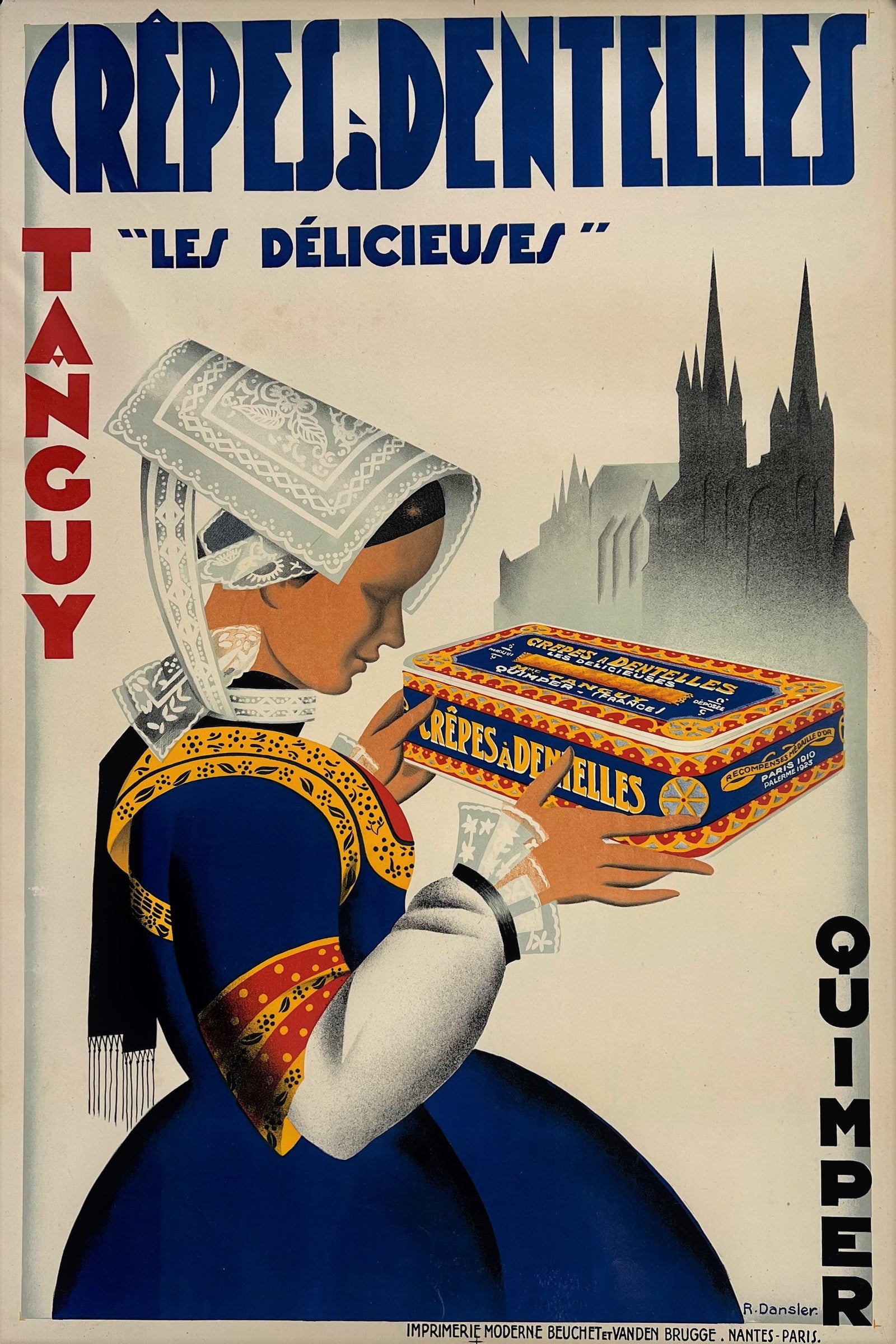 Crepes Dentellles - Authentic Vintage Poster