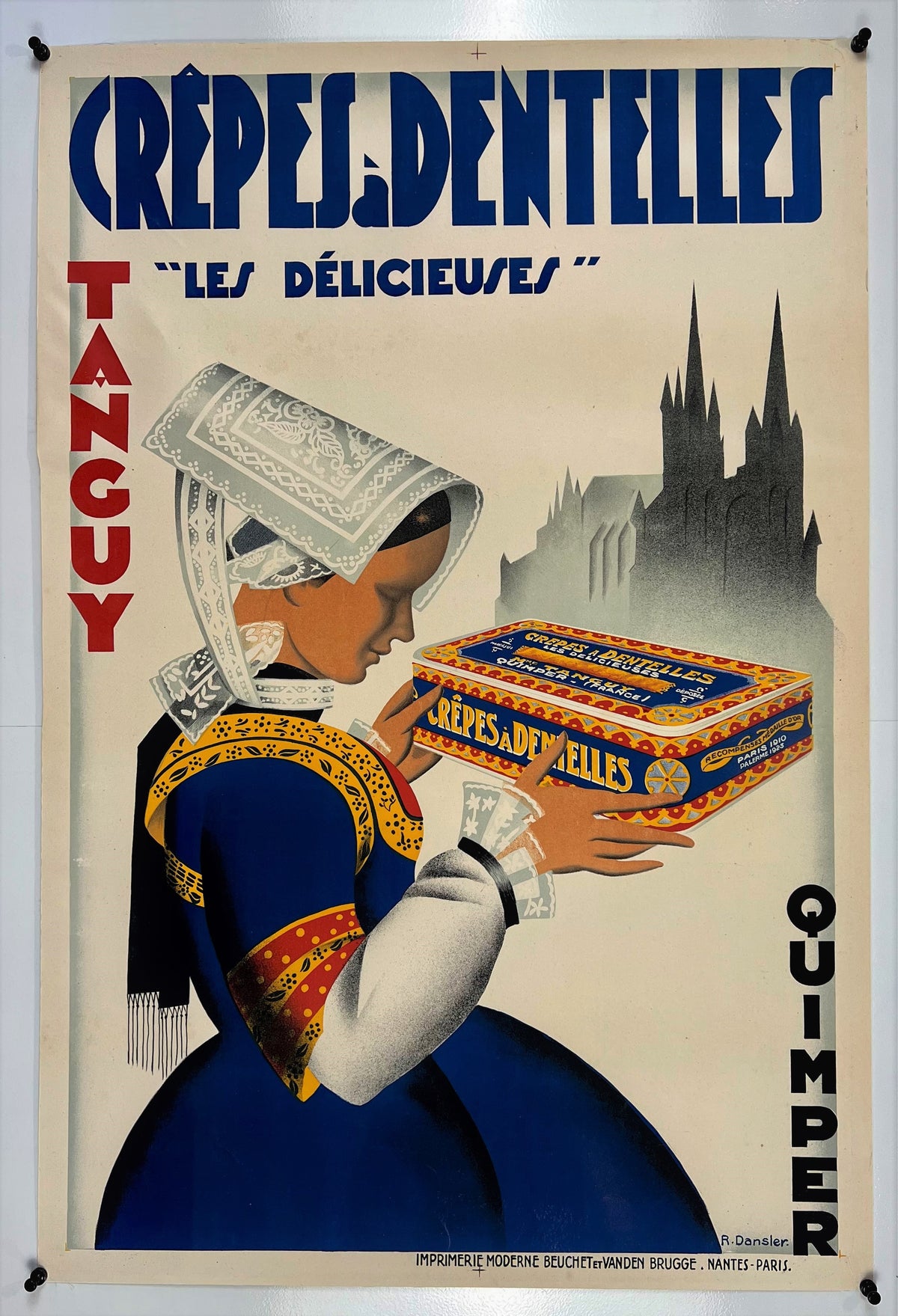 Crepes Dentellles - Authentic Vintage Poster