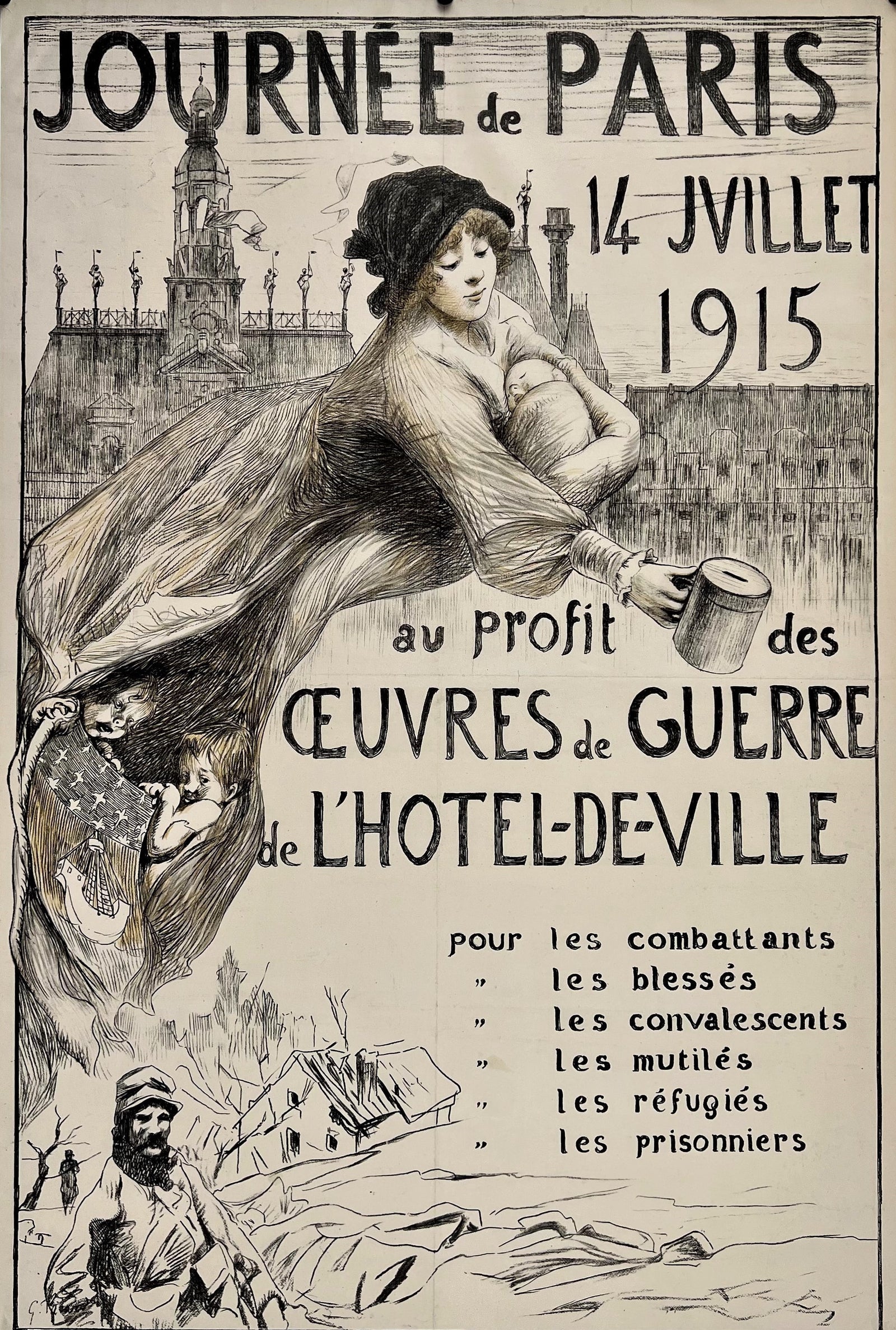 Journee de Paris - Authentic Vintage Poster