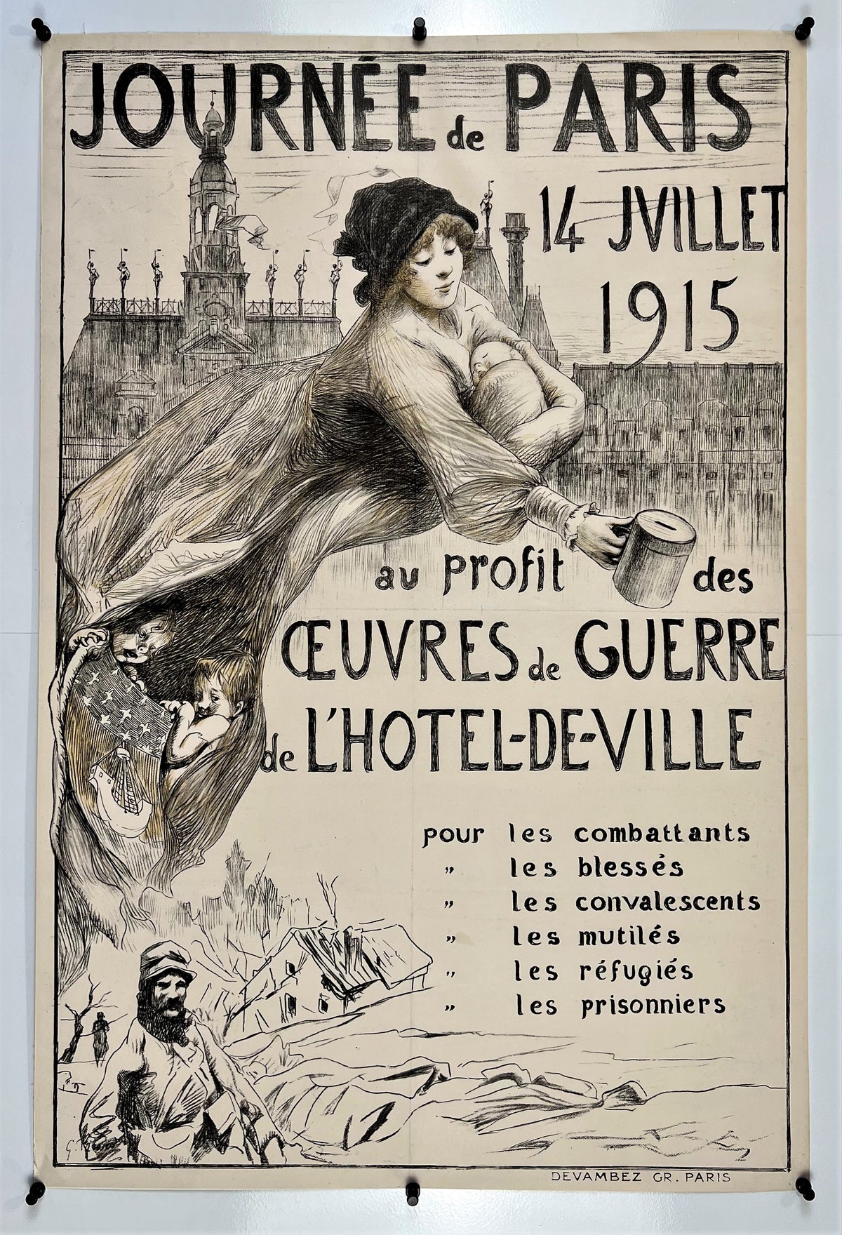 Journee de Paris - Authentic Vintage Poster