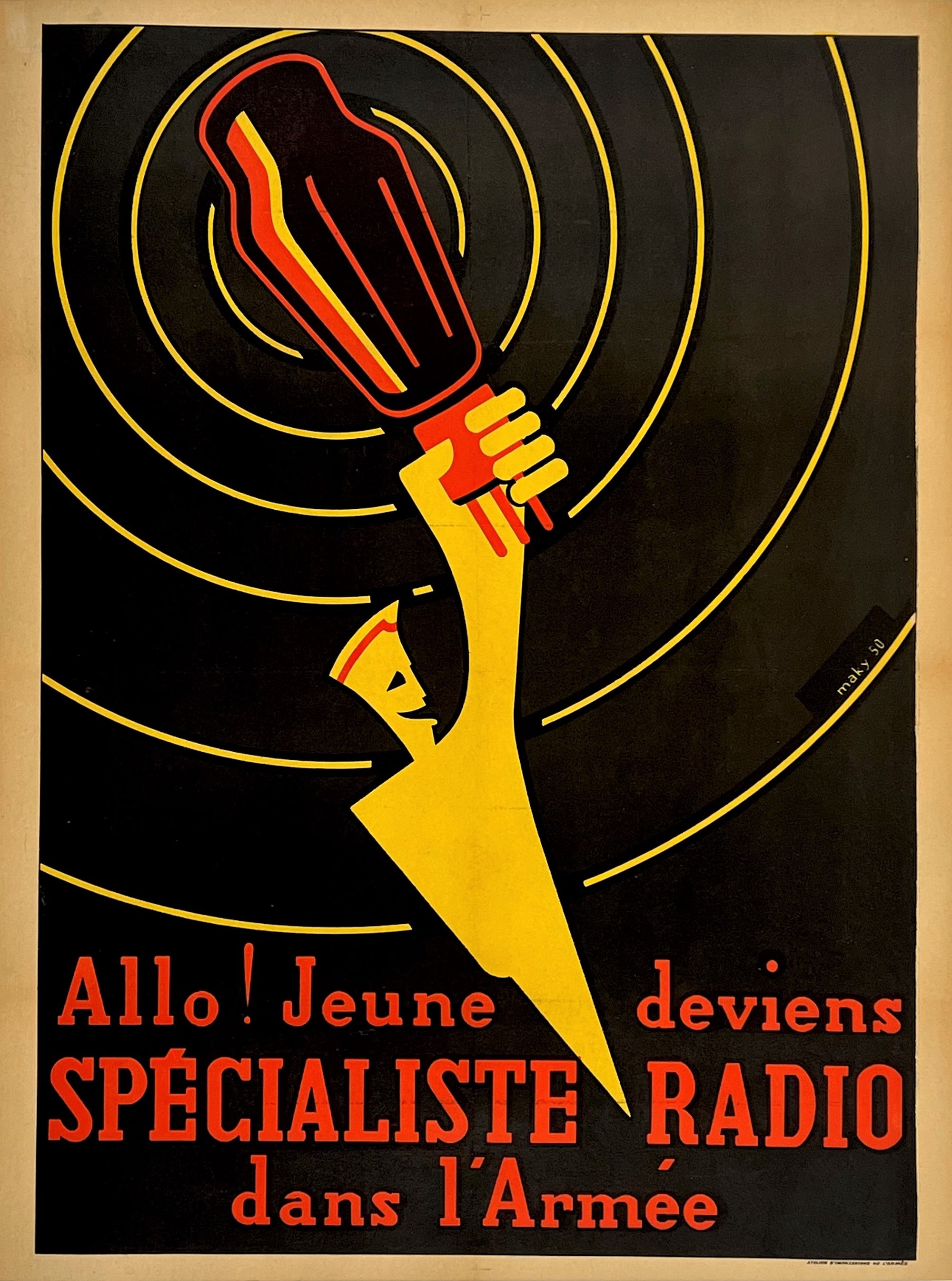 Specialiste Radio - Authentic Vintage Poster