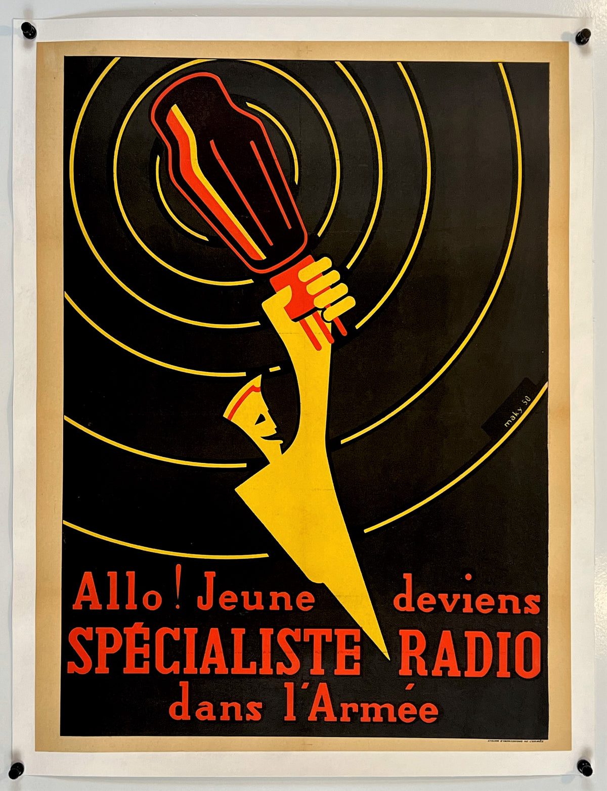 Specialiste Radio - Authentic Vintage Poster