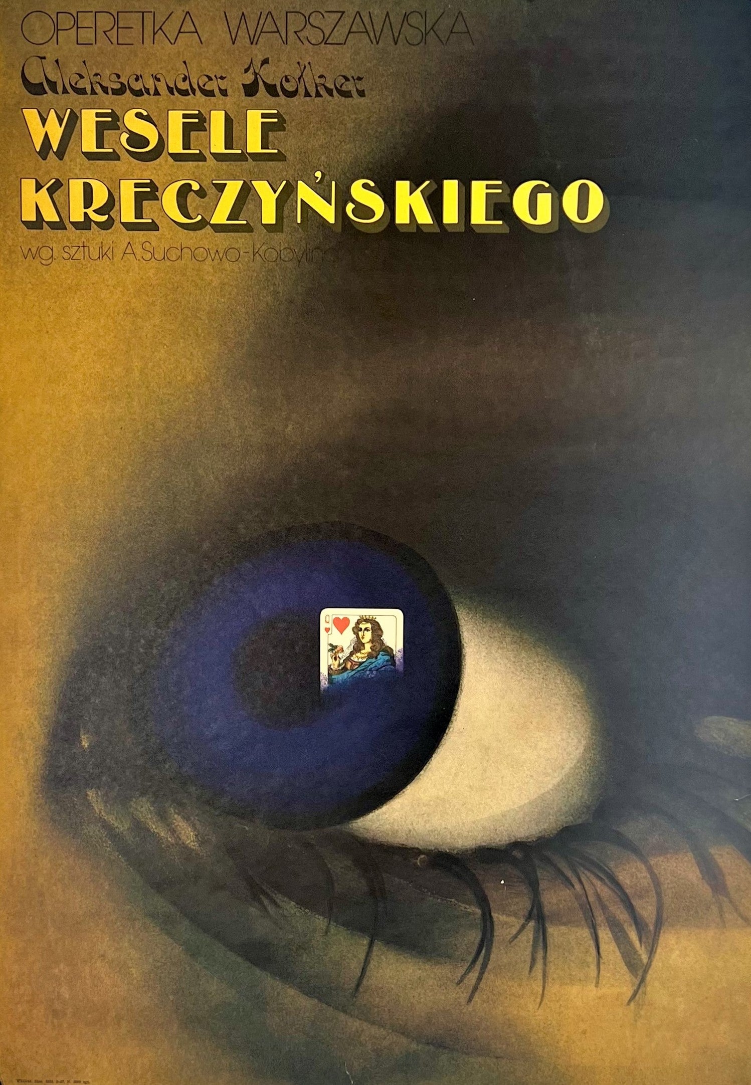 Eye with Card - Authentic Vintage Poster