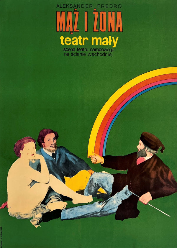 Husband and Wife- Teatr Maly - Authentic Vintage Poster