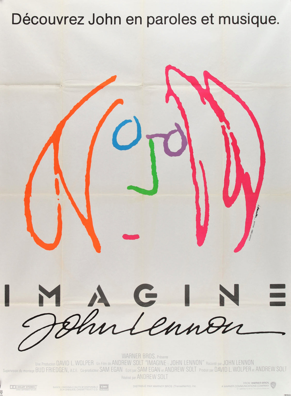 Imagine by John Lennon - Authentic Vintage Poster
