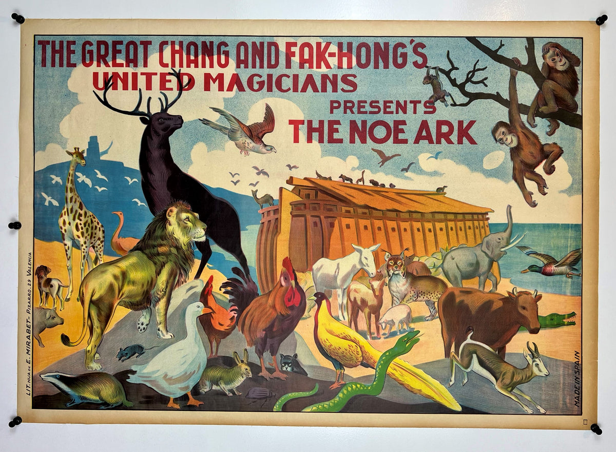 The Great Chang &amp; Fak Hong- Noah&#39;s Ark - Authentic Vintage Poster