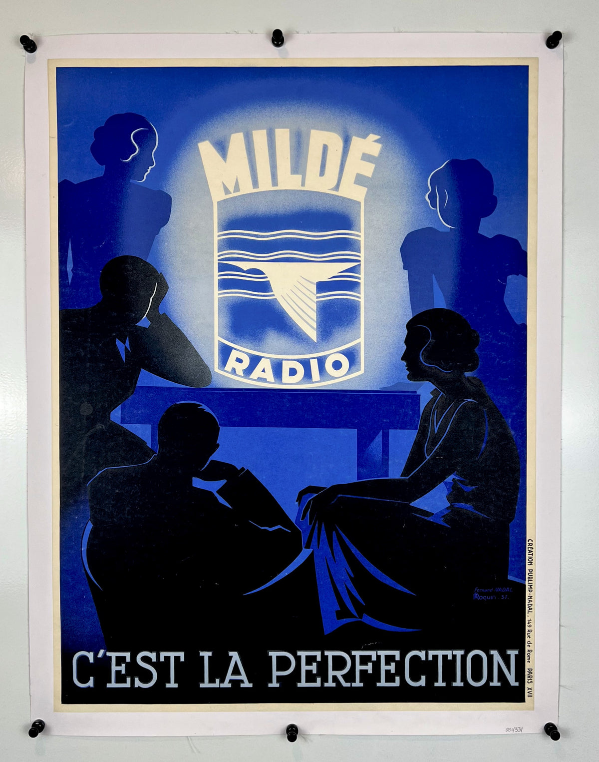 Milde Radio - Authentic Vintage Poster