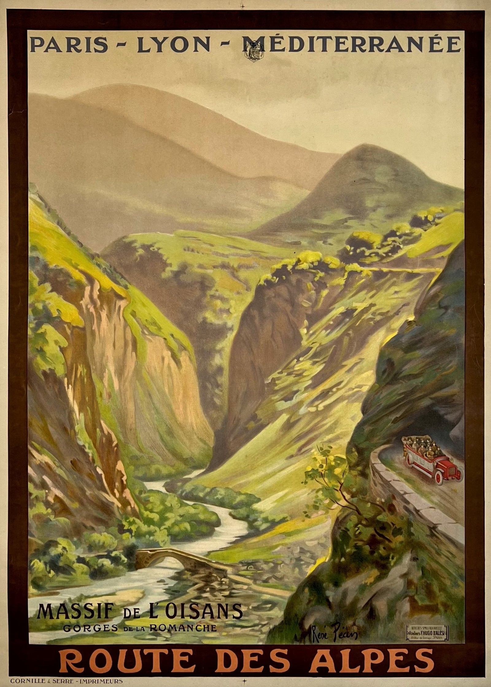Massif de L'Oisans - Authentic Vintage Poster