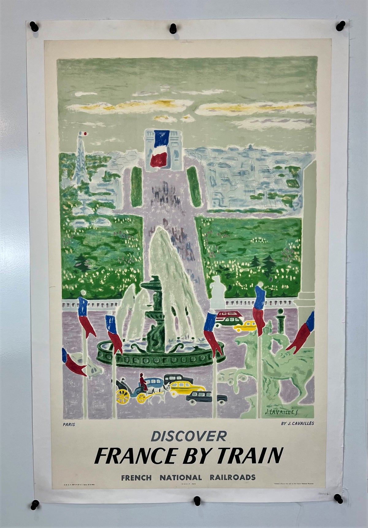 Discover France by Train - Authentic Vintage Poster