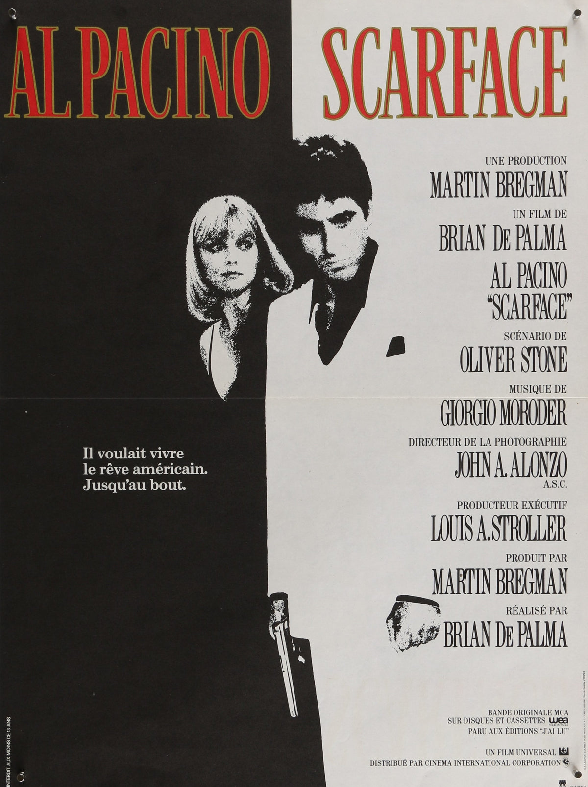 Scarface- Al Pacino - Authentic Vintage Poster
