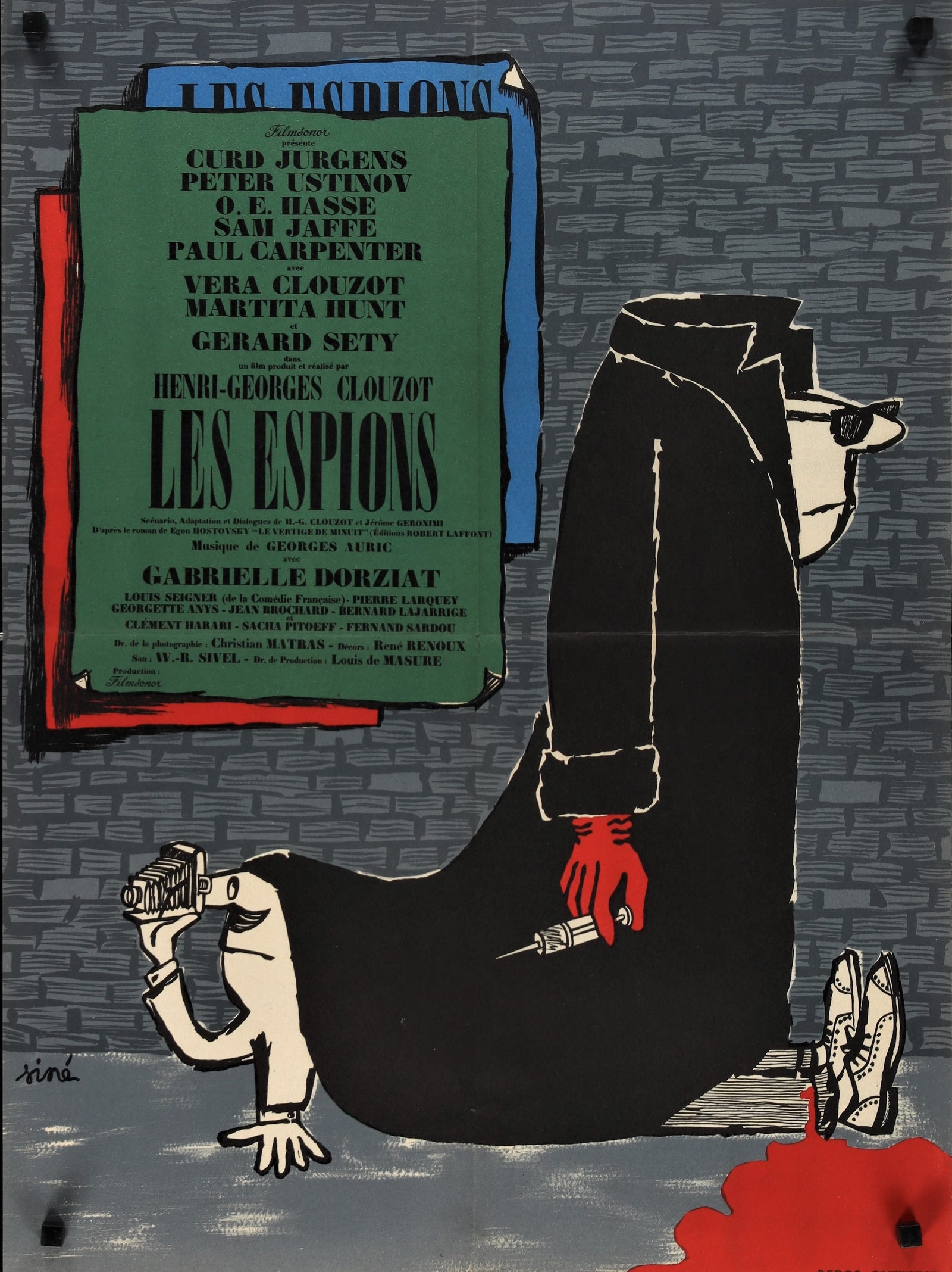Les Espions - Authentic Vintage Poster