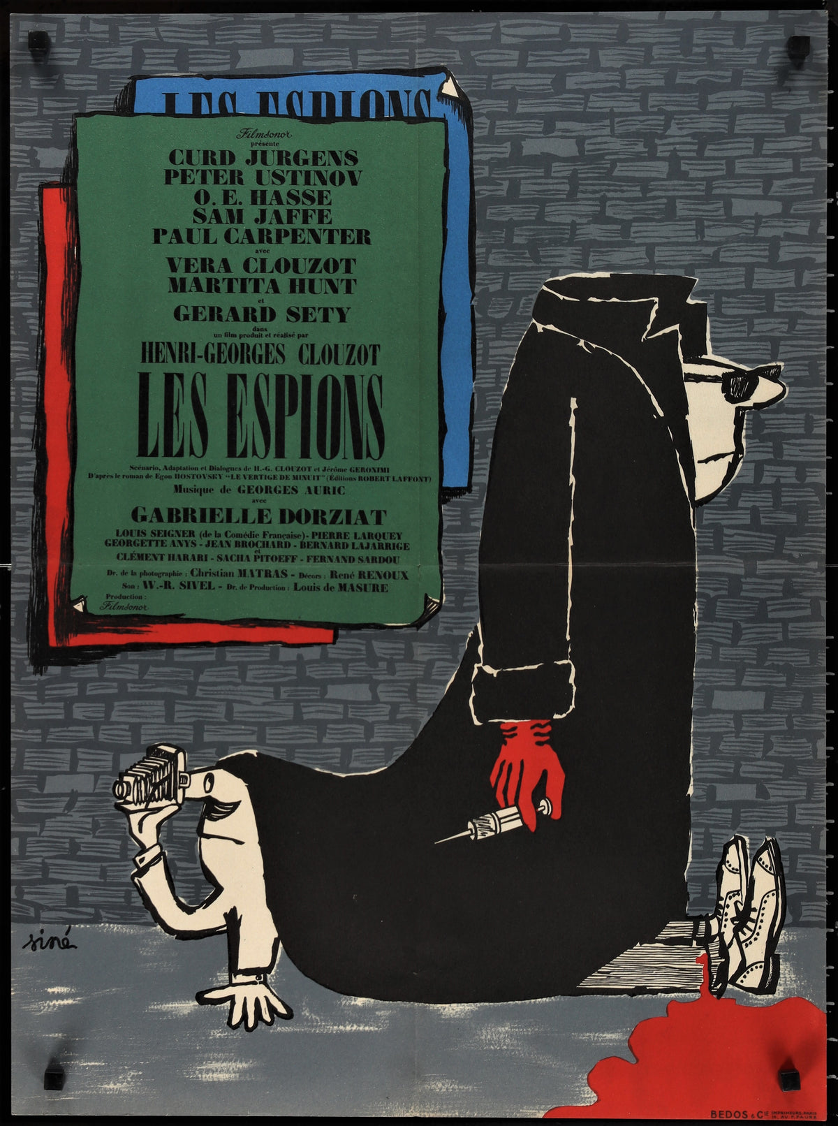 Les Espions - Authentic Vintage Poster