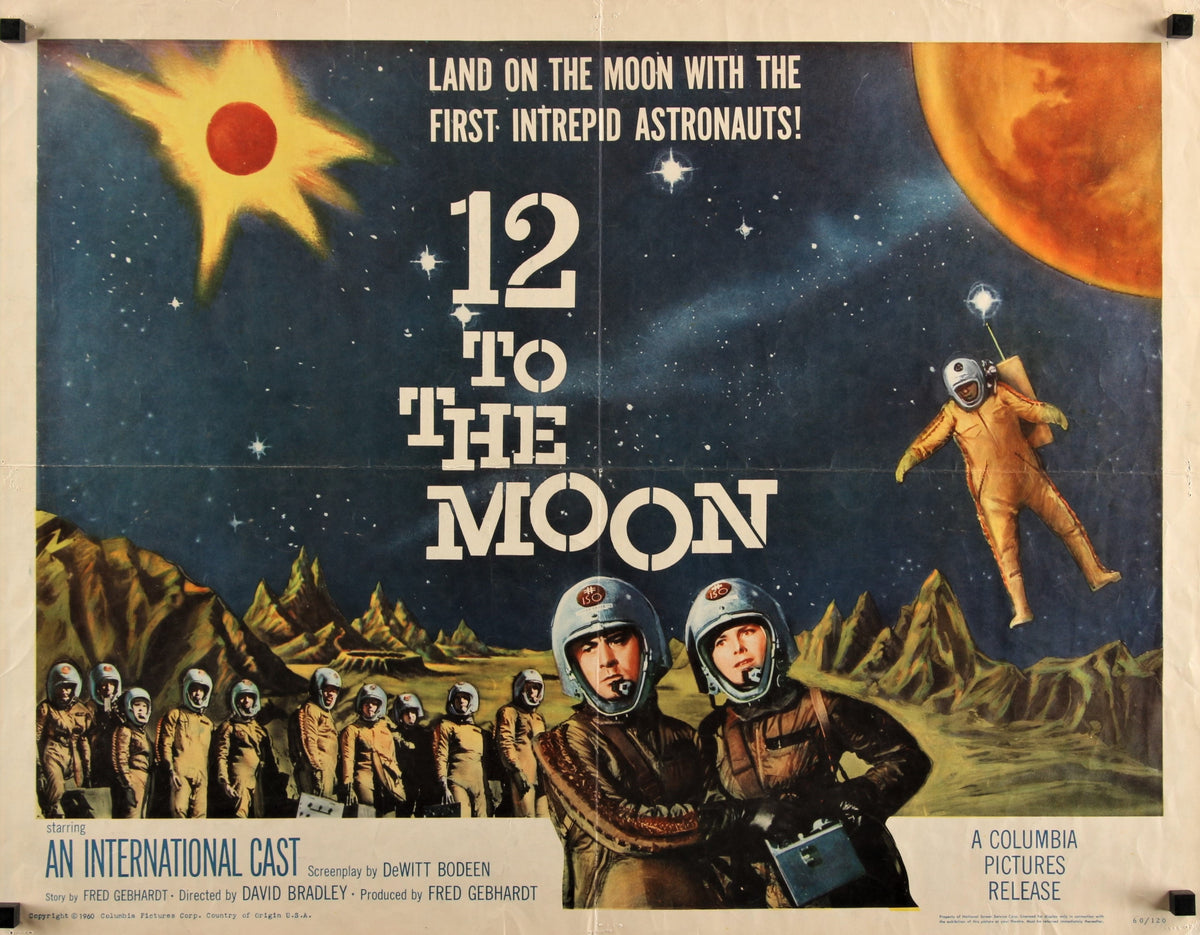 Twelve to the Moon - Authentic Vintage Poster