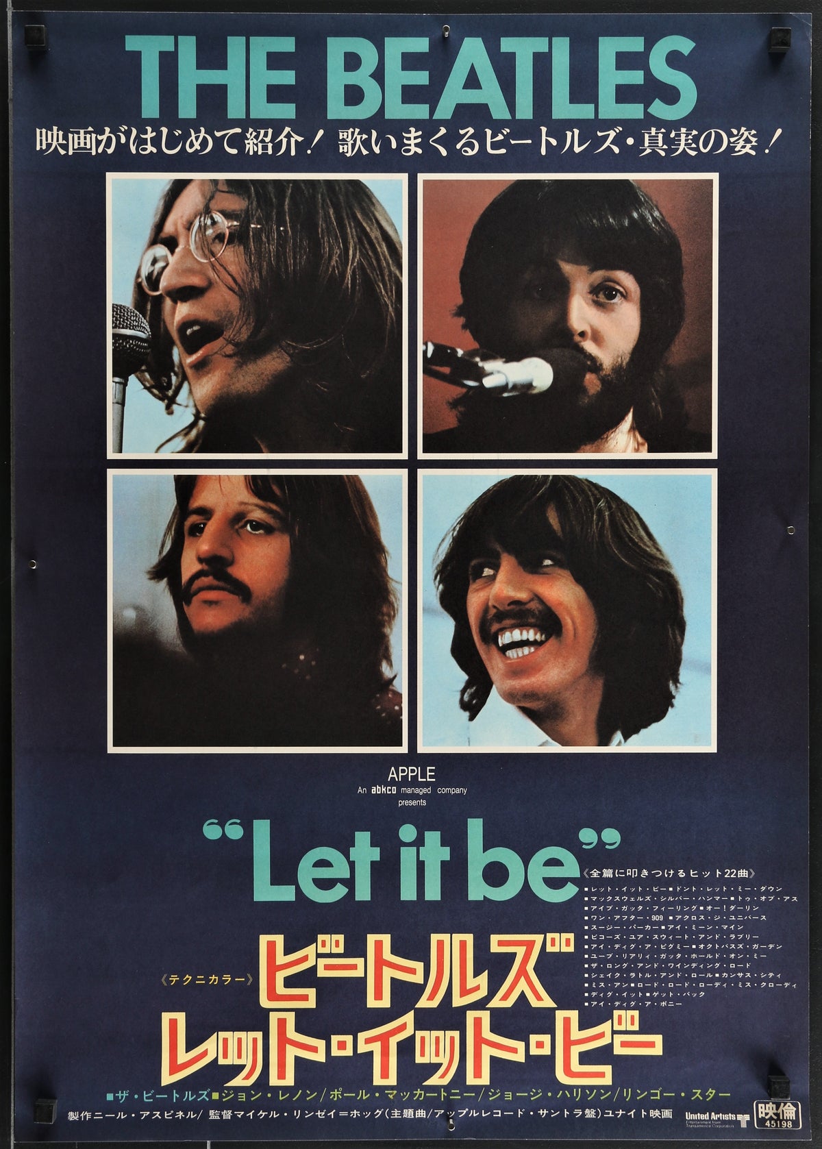 Let it Be- Japanese - Authentic Vintage Poster
