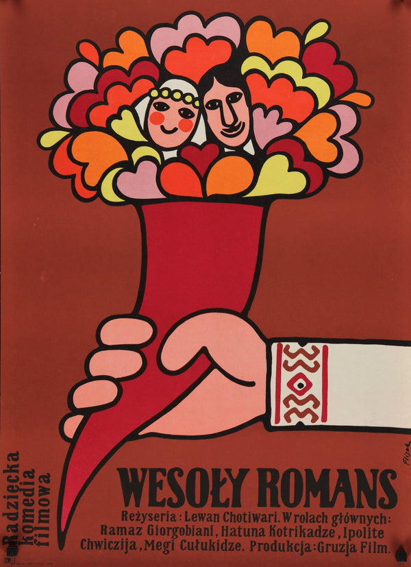 Happy Romance- Polish Release - Authentic Vintage Poster