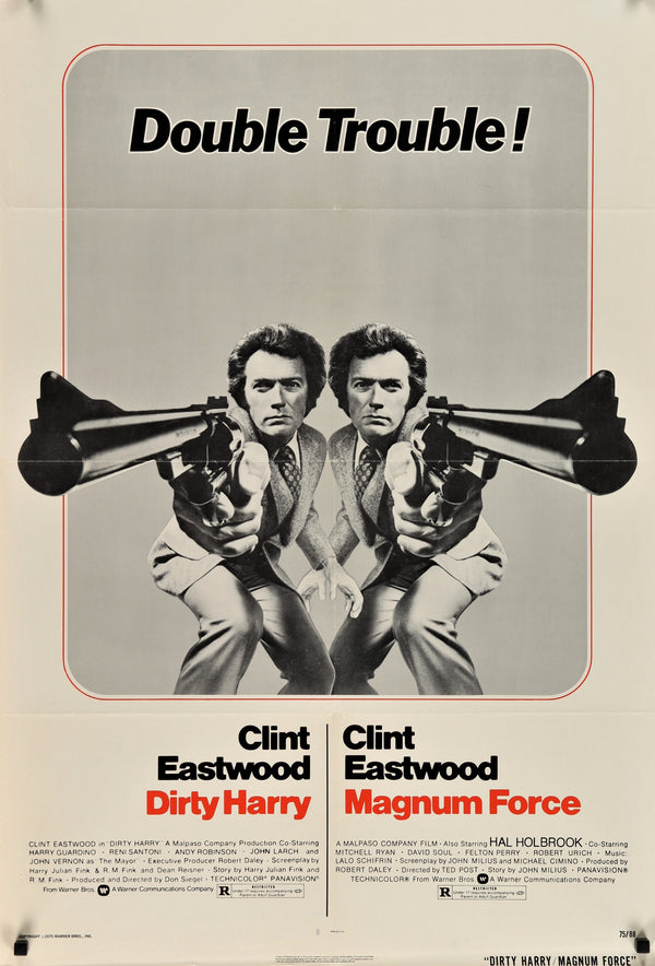 Dirty Harry/Magnum Force - Authentic Vintage Poster