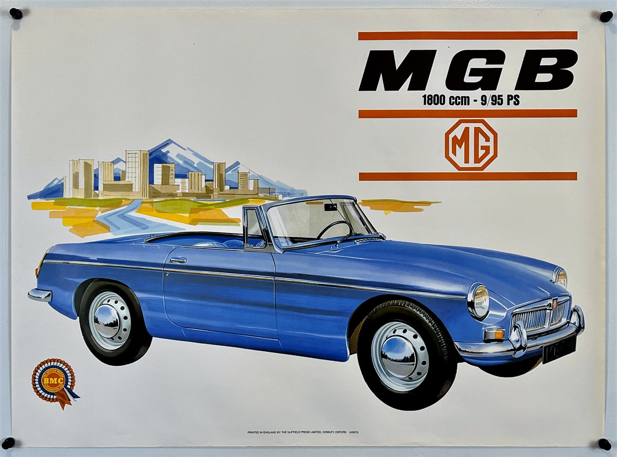 MGB 1800 Roadster - Authentic Vintage Poster