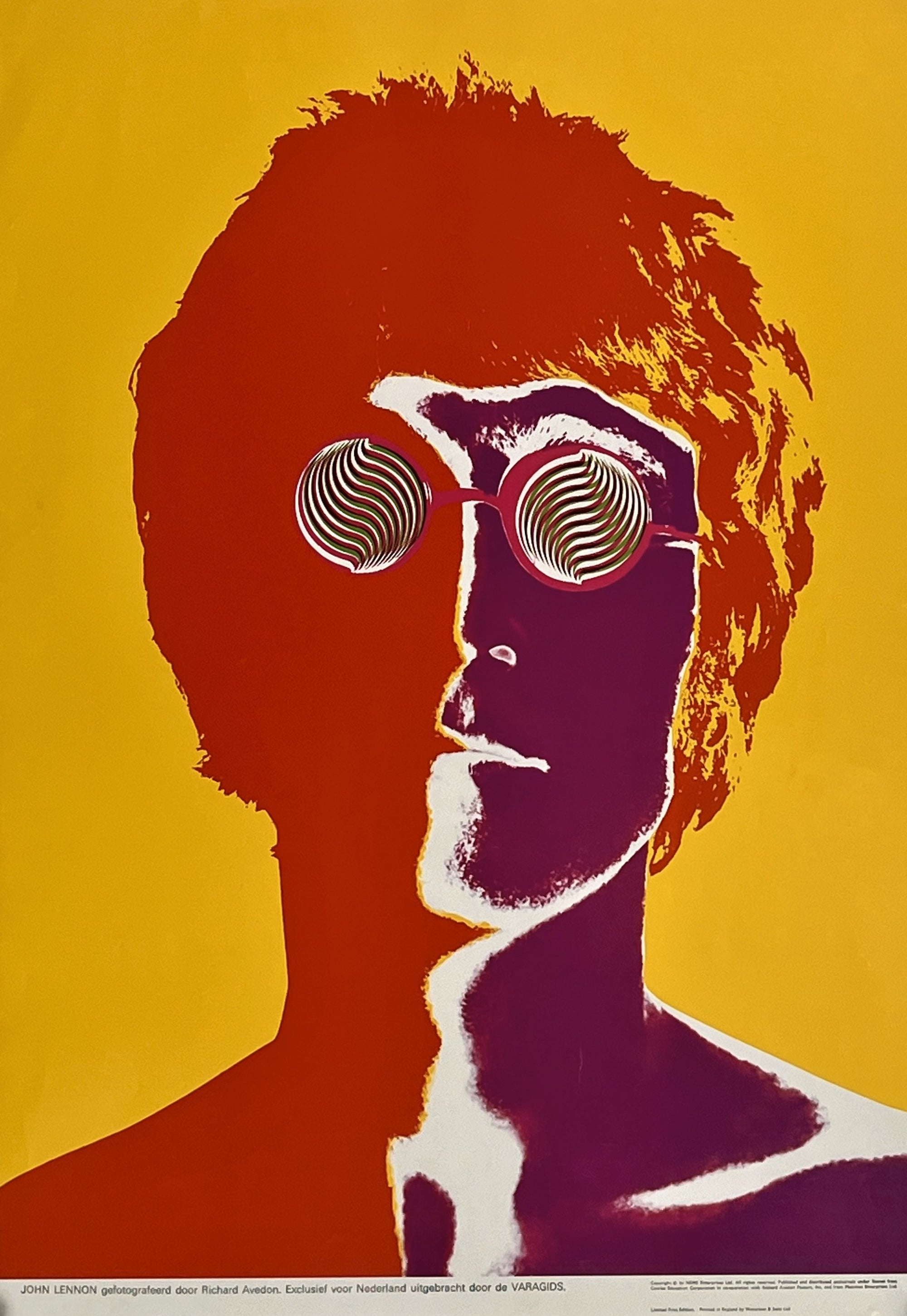 John Lennon- Avedon - Authentic Vintage Poster
