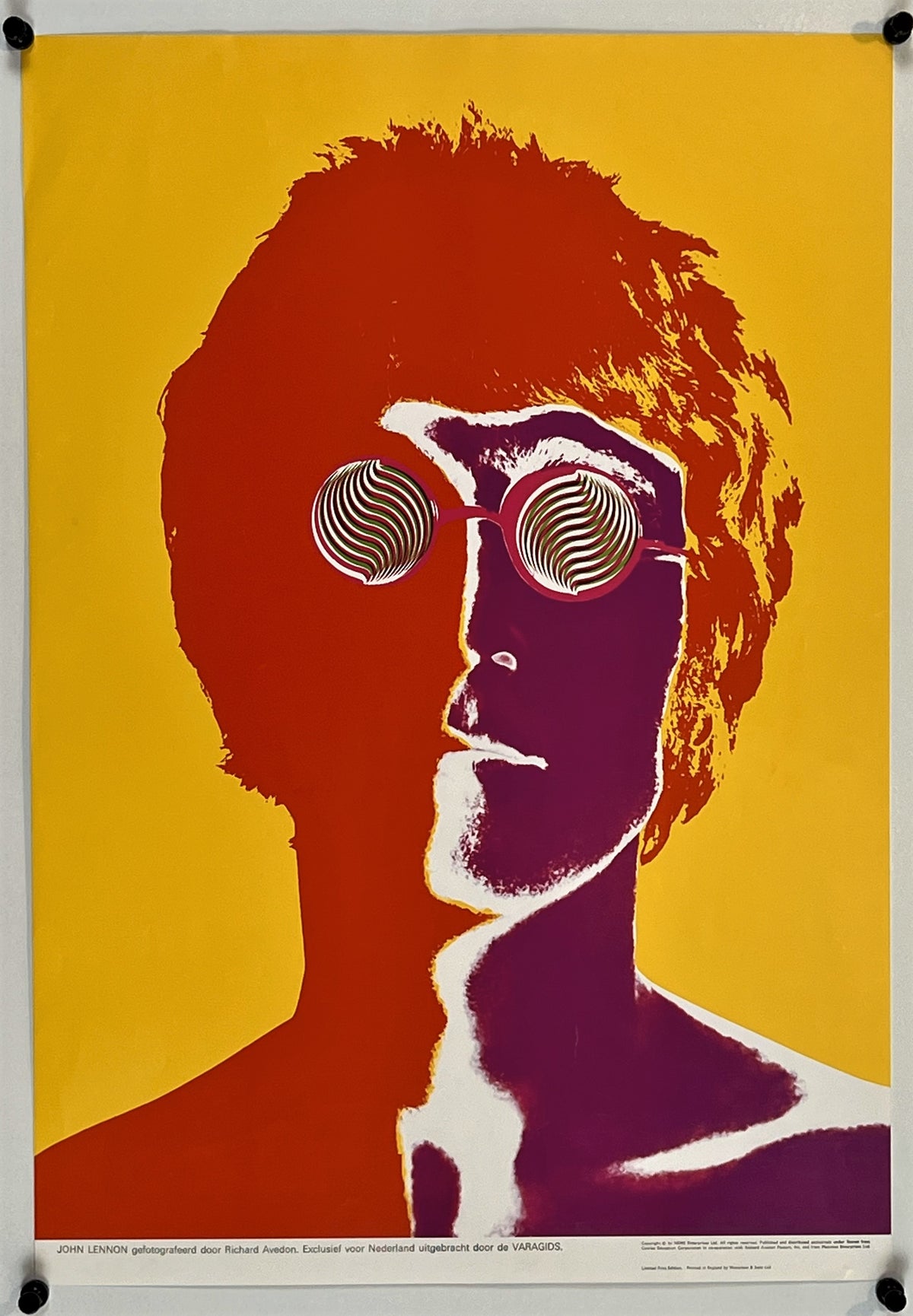 John Lennon- Avedon - Authentic Vintage Poster