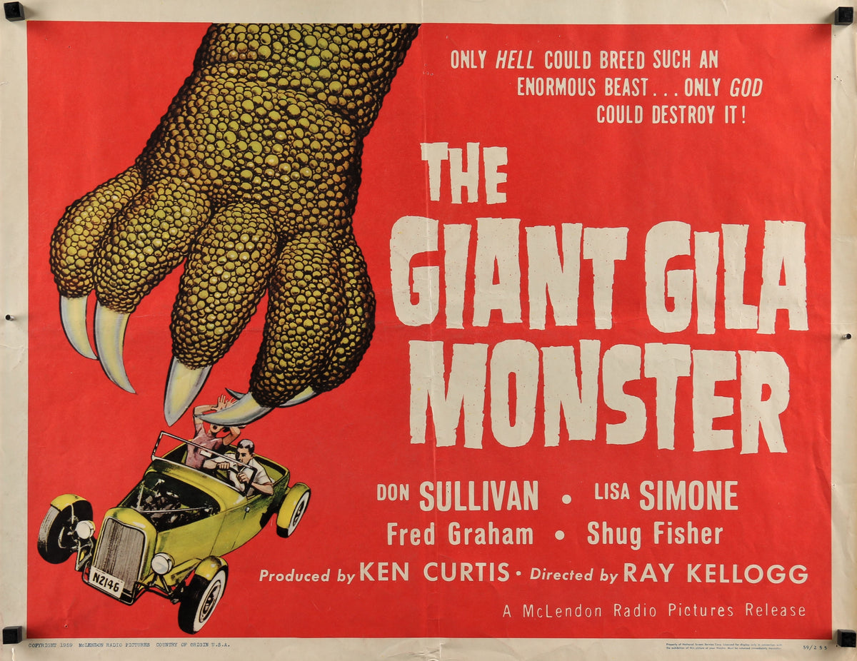 The Giant Gila Monster - Authentic Vintage Poster