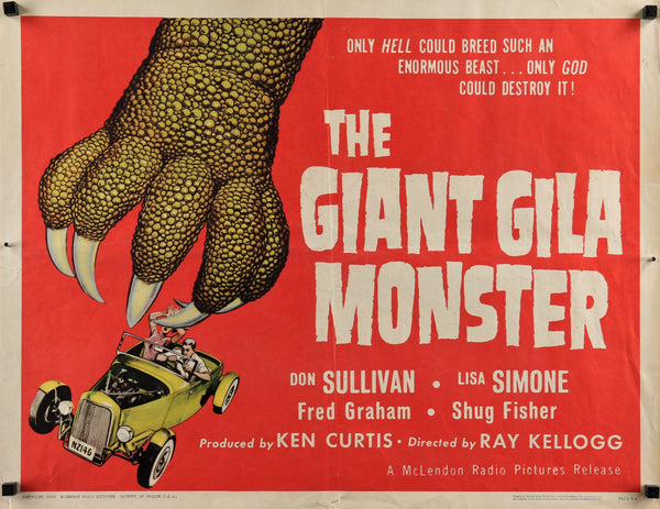 big nick & the gila monsters The Giant Gila Monster Original Vintage Poster