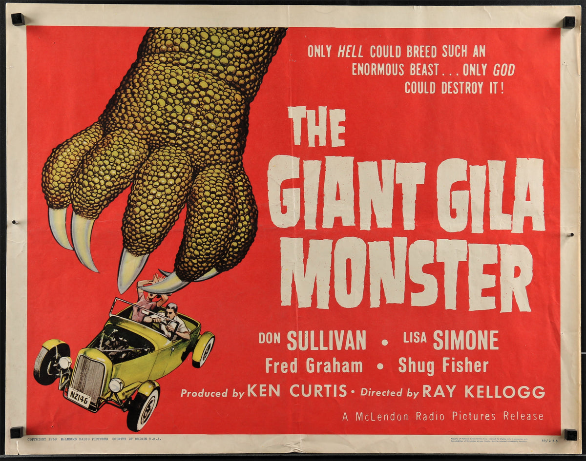 The Giant Gila Monster - Authentic Vintage Poster