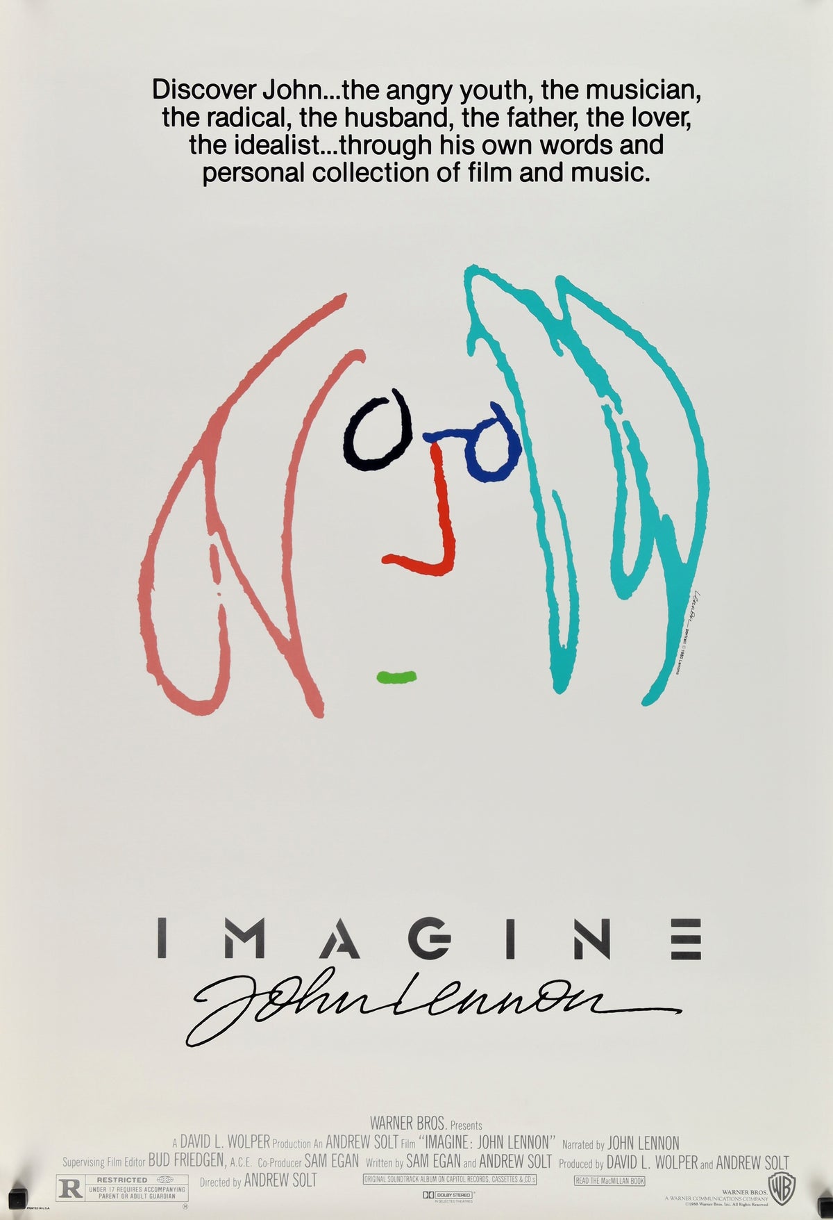 Imagine- John Lennon - Authentic Vintage Poster