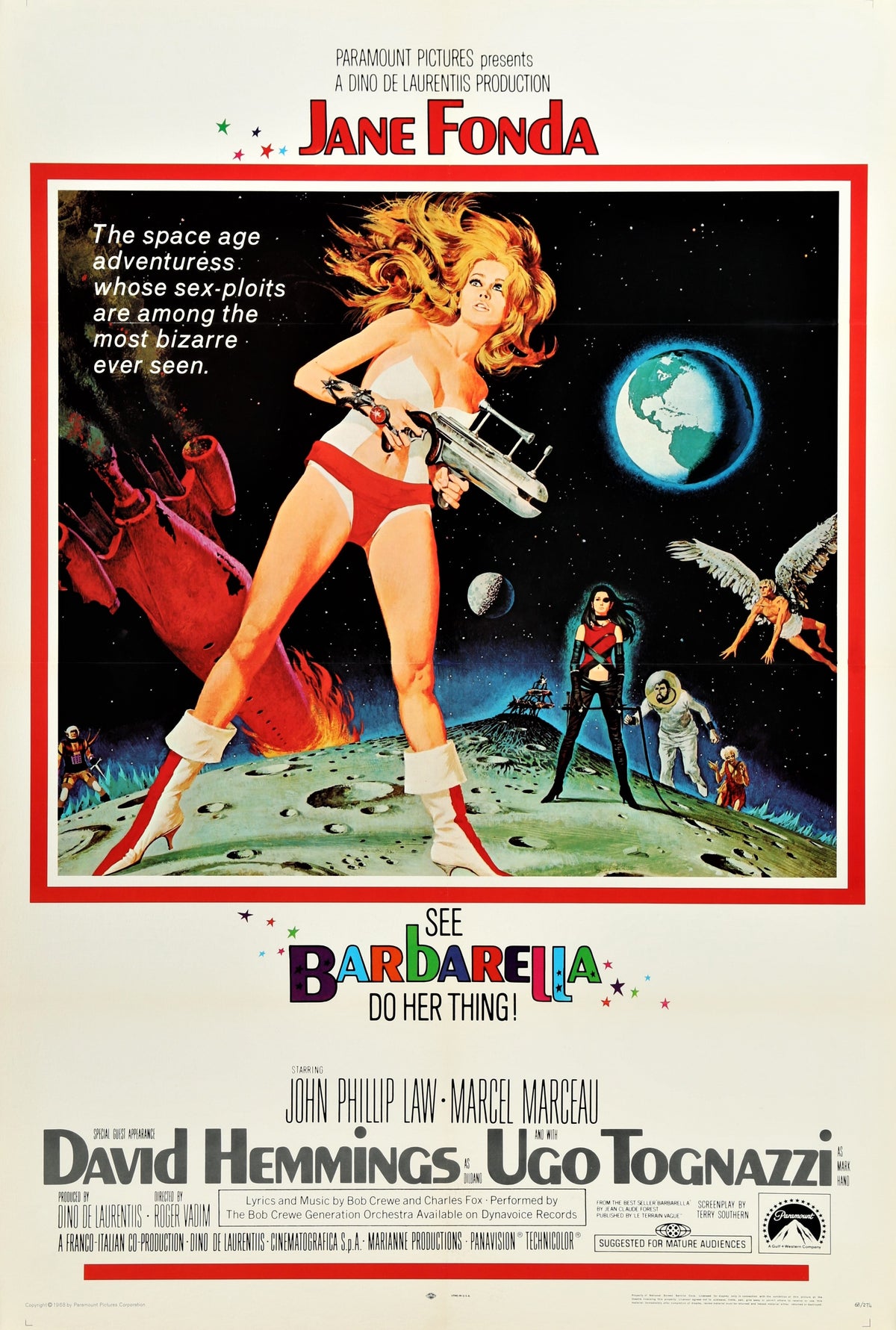 Barbarella- Jane Fonda - Authentic Vintage Poster