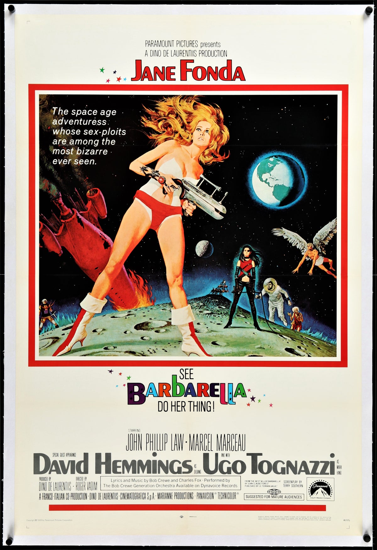 Barbarella- Jane Fonda - Authentic Vintage Poster