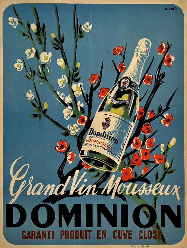 Dominion Vin Blanc - Authentic Vintage Poster