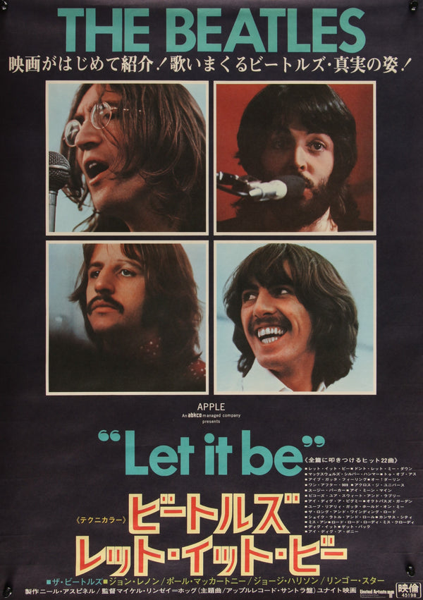 Let it Be- Japanese Release - Authentic Vintage Poster