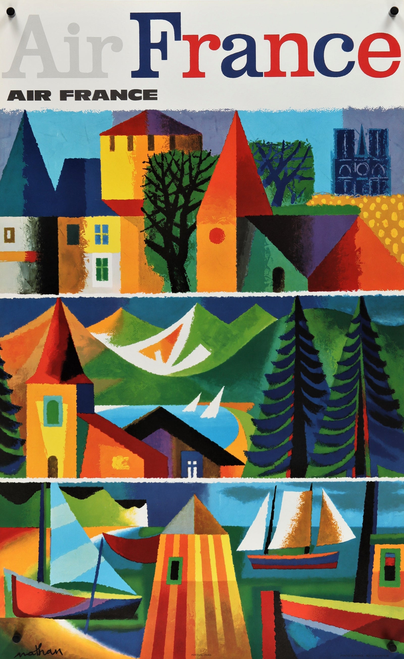 Air France - Authentic Vintage Poster