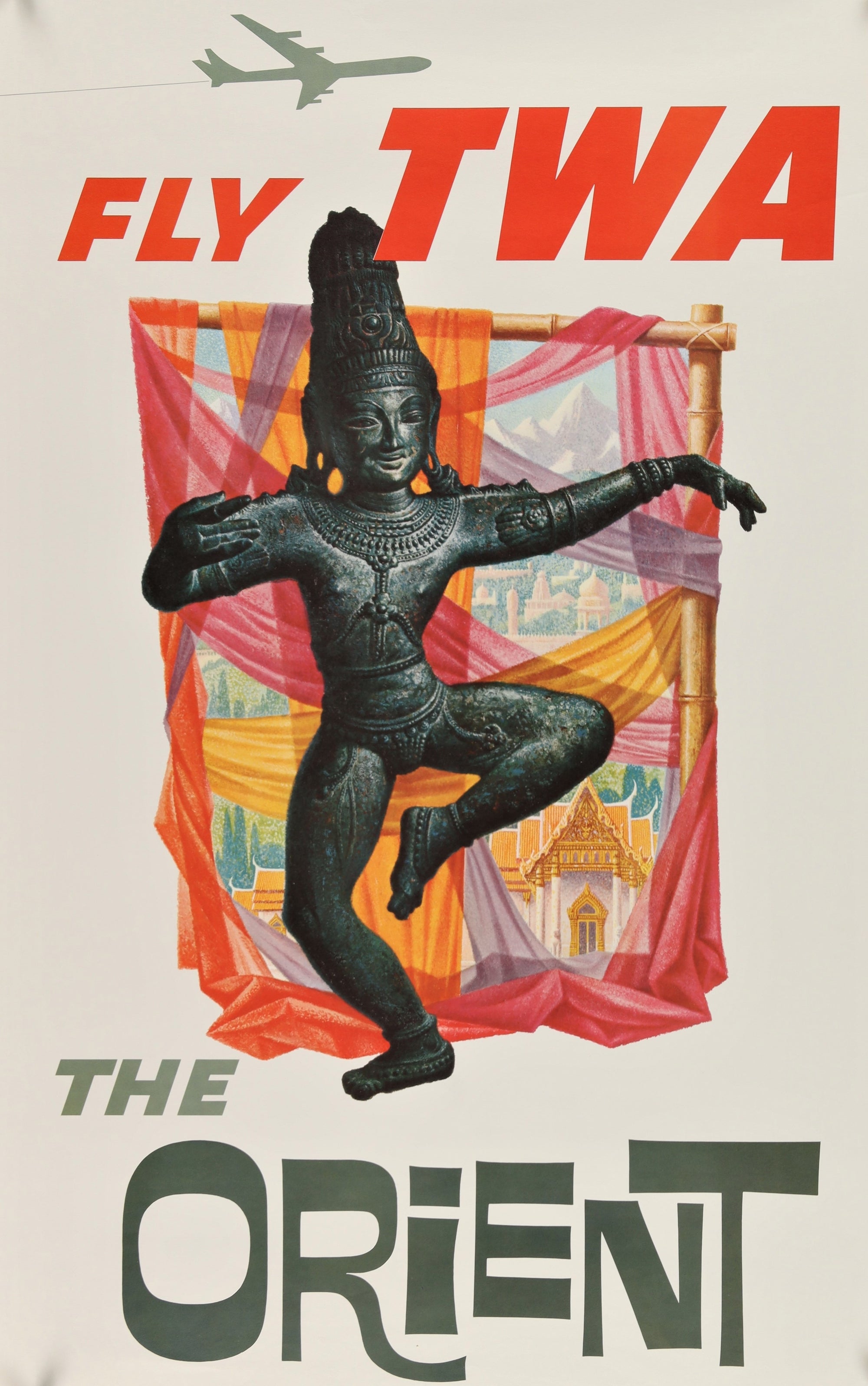 Fly TWA- The Orient - Authentic Vintage Poster