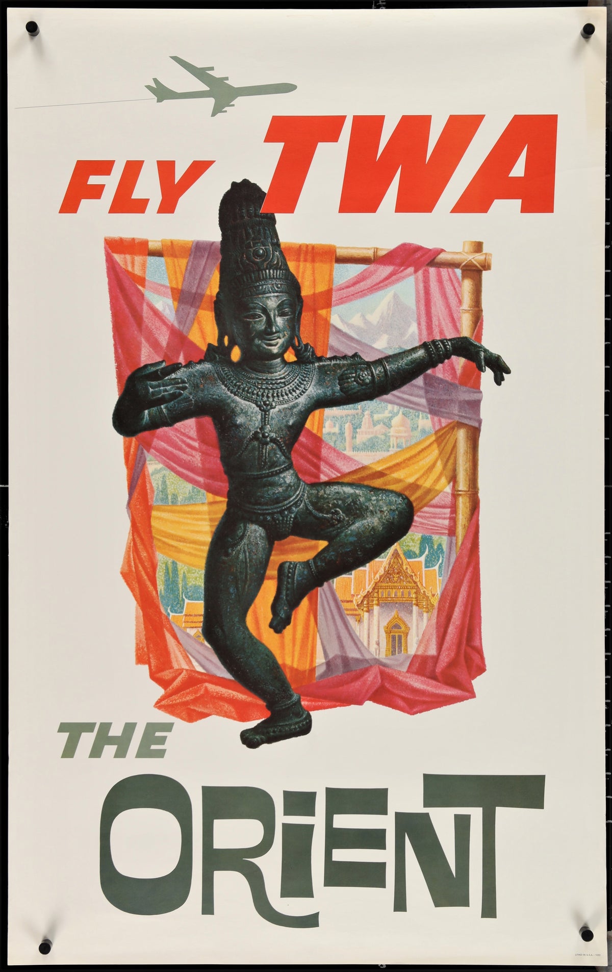Fly TWA- The Orient - Authentic Vintage Poster