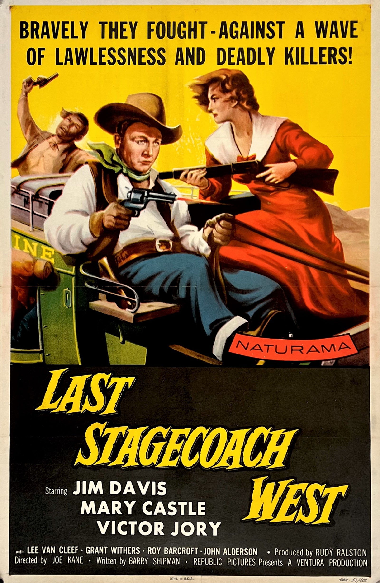 Last Stagecoach West - Authentic Vintage Poster
