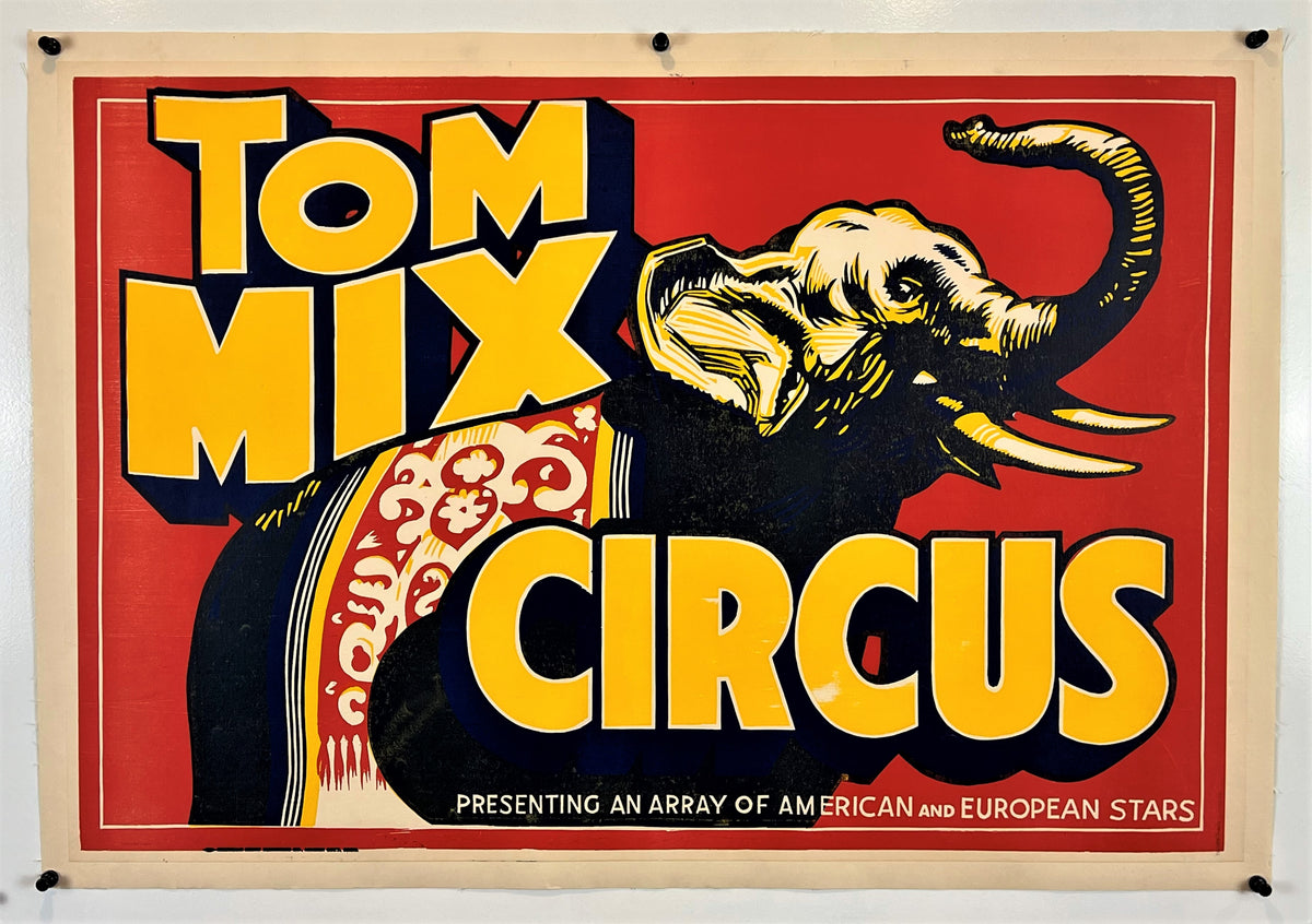 Tom Mix Circus - Authentic Vintage Poster