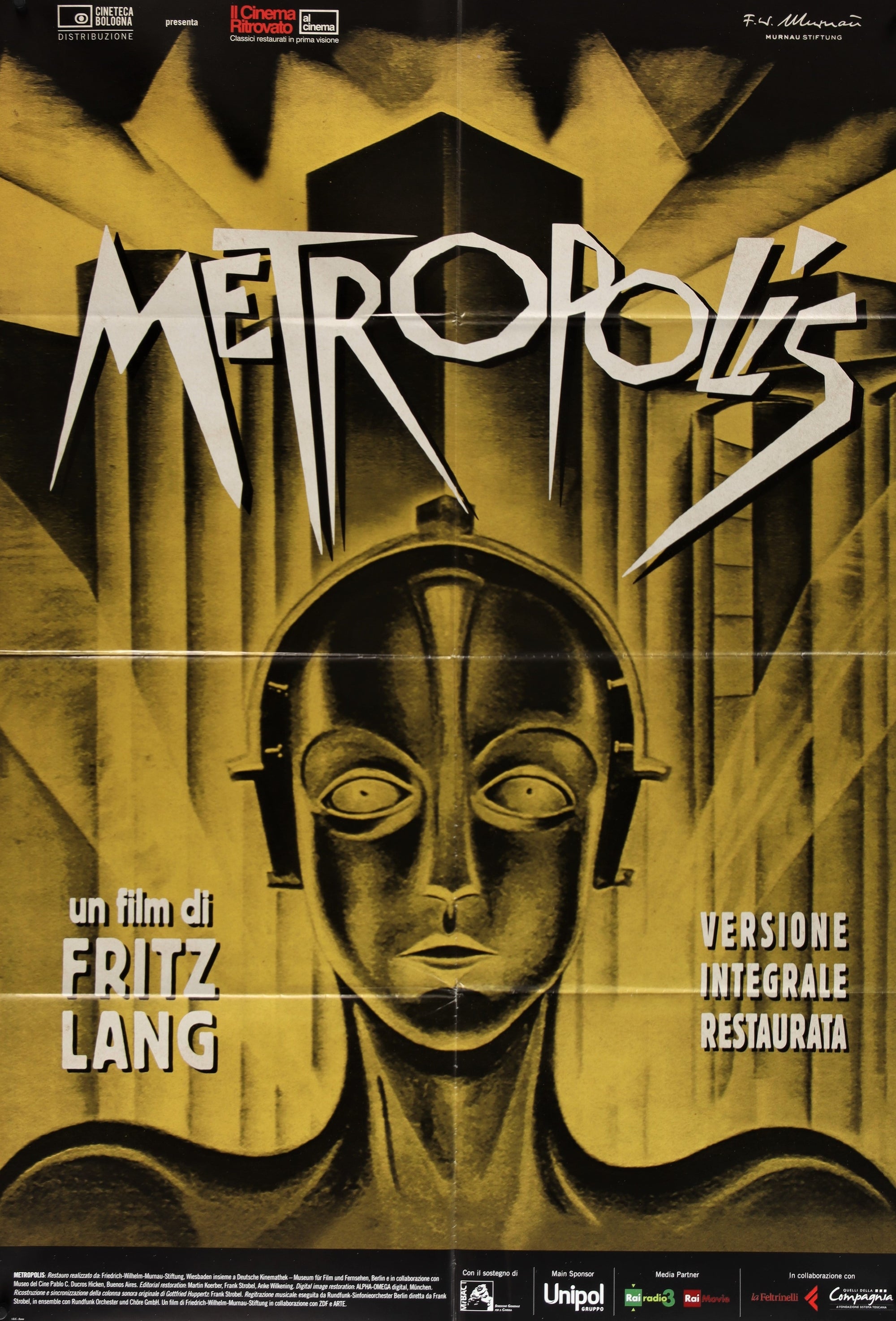 Metropolis- Italian Release - Authentic Vintage Poster