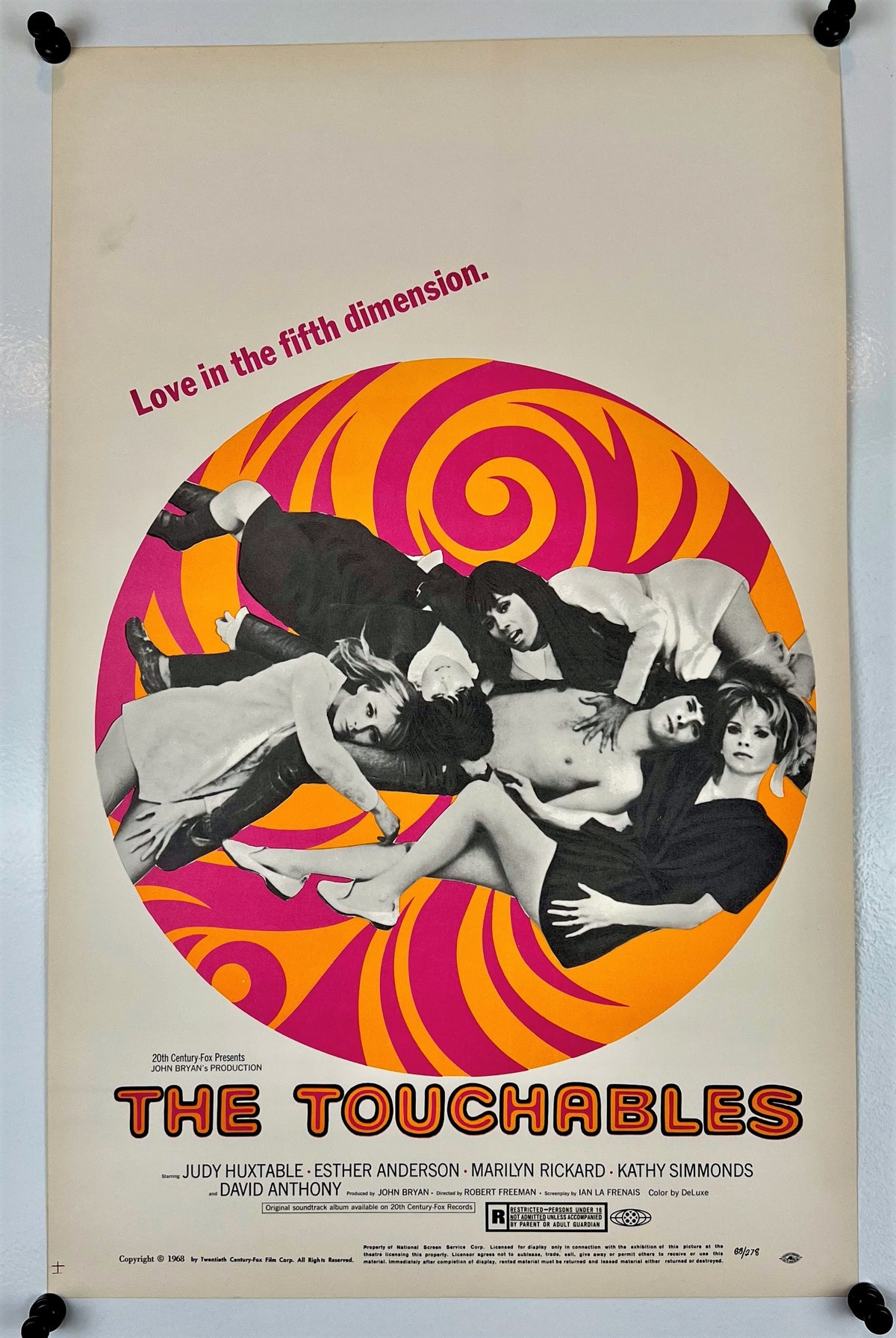 The Touchables - Authentic Vintage Poster