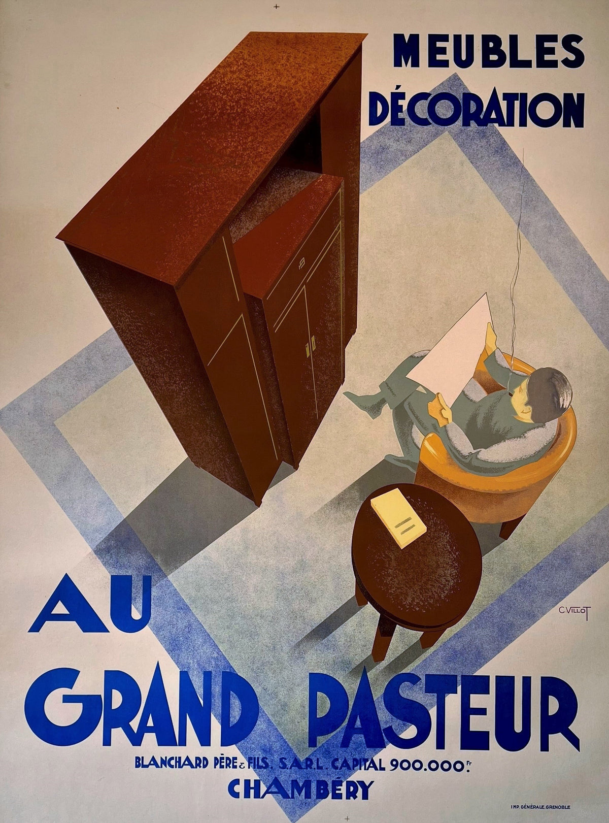 Au Grand Pasteur - Authentic Vintage Poster