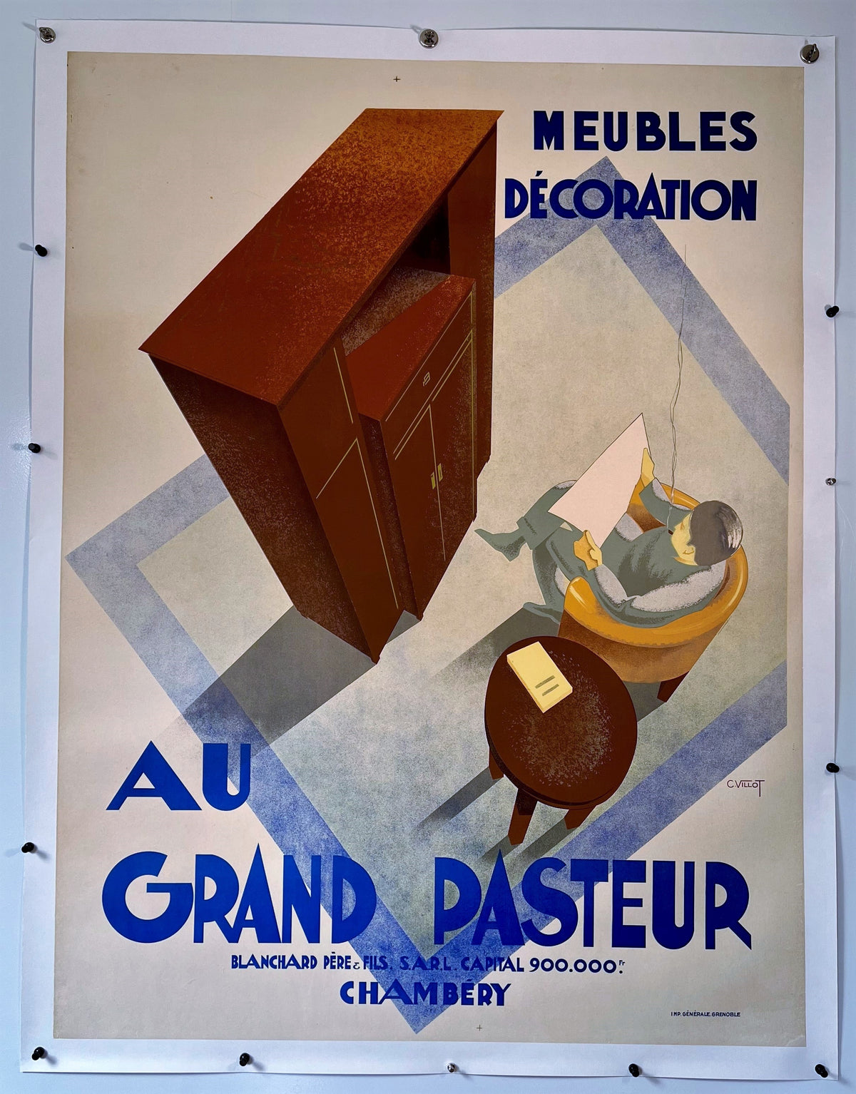 Au Grand Pasteur - Authentic Vintage Poster