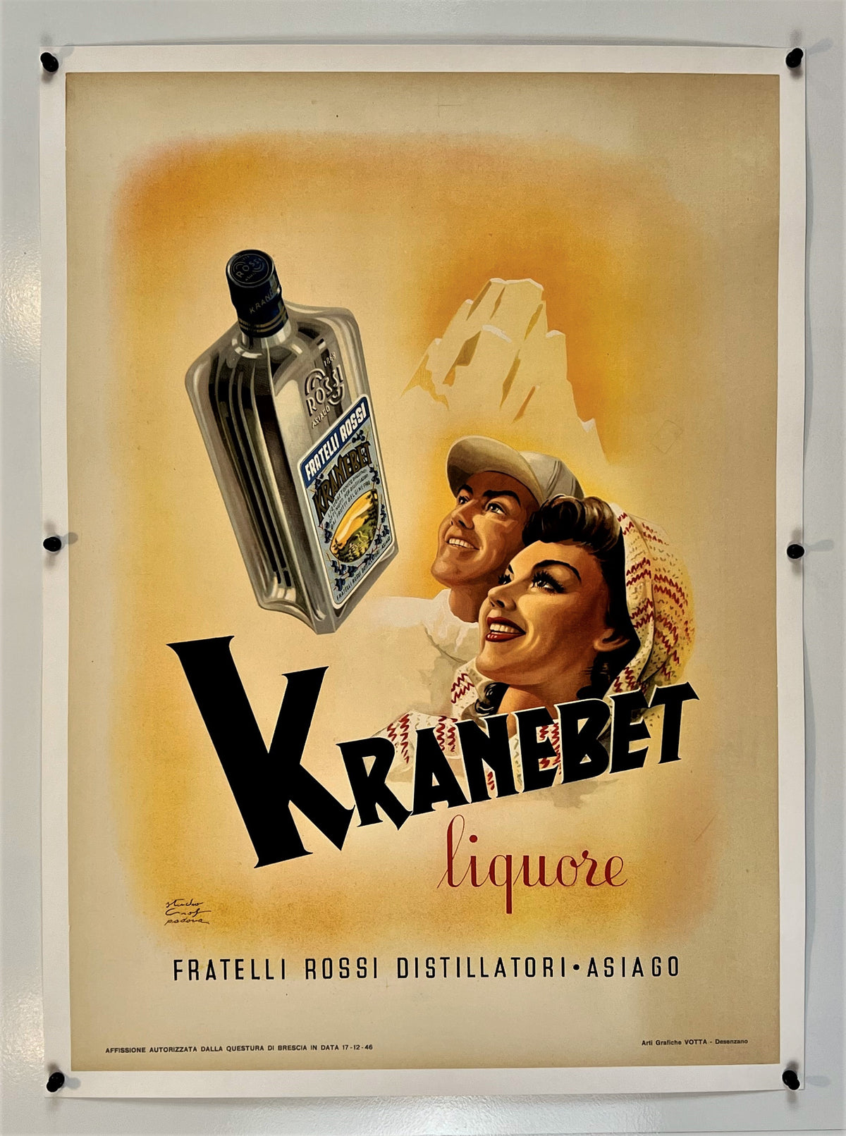 Kranebet Liquore - Authentic Vintage Poster