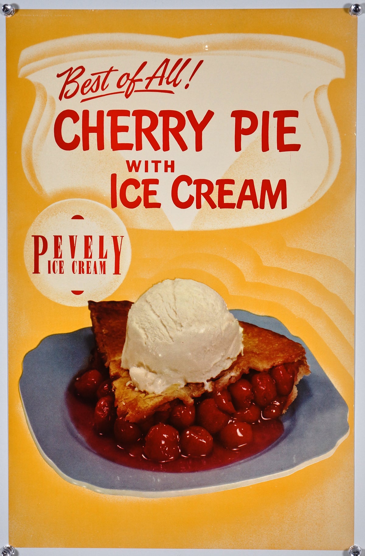 Pevely Ice Cream - Authentic Vintage Past Sale