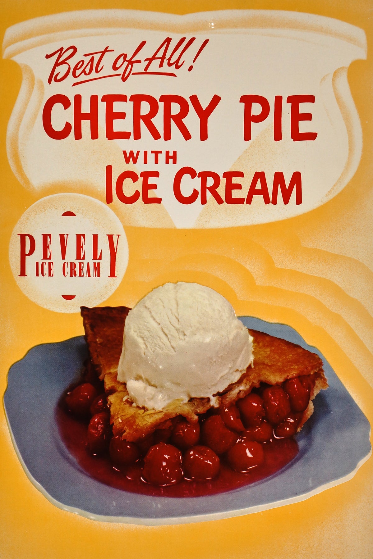 Pevely Ice Cream - Authentic Vintage Past Sale