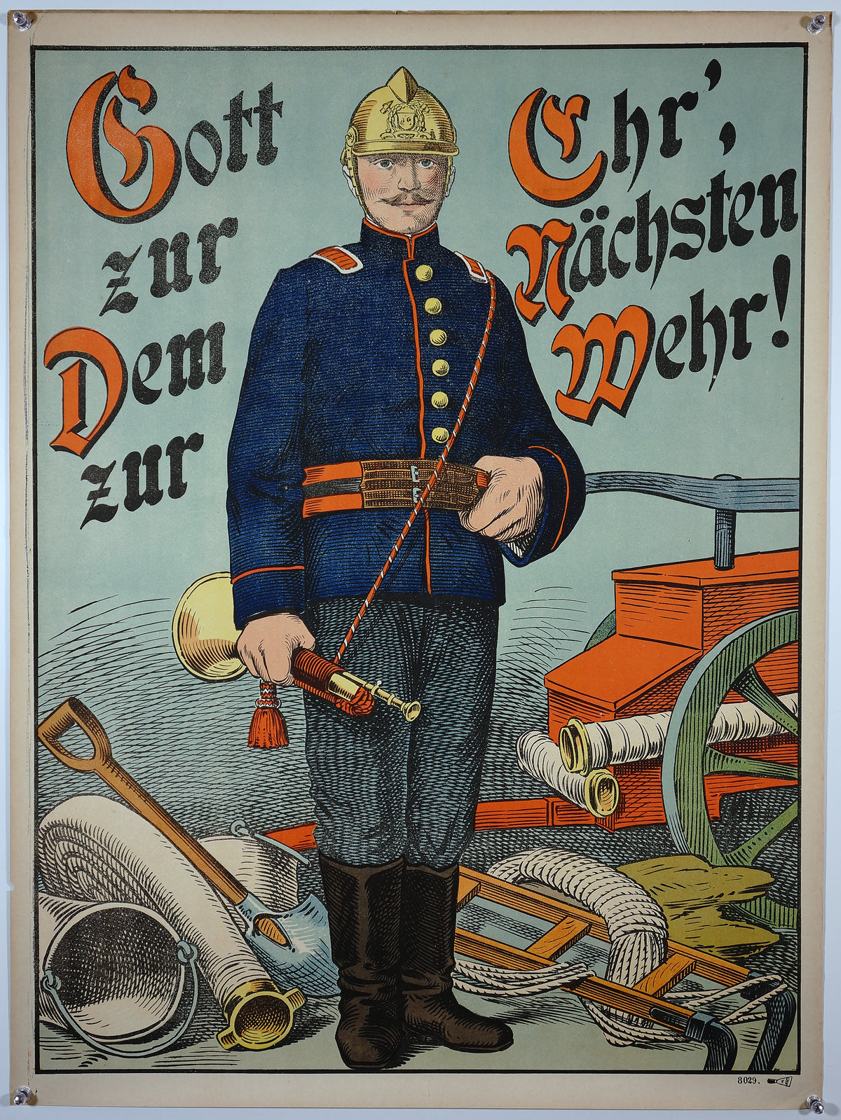 Wissembourg- Pompier (Firefighter) - Authentic Vintage Poster