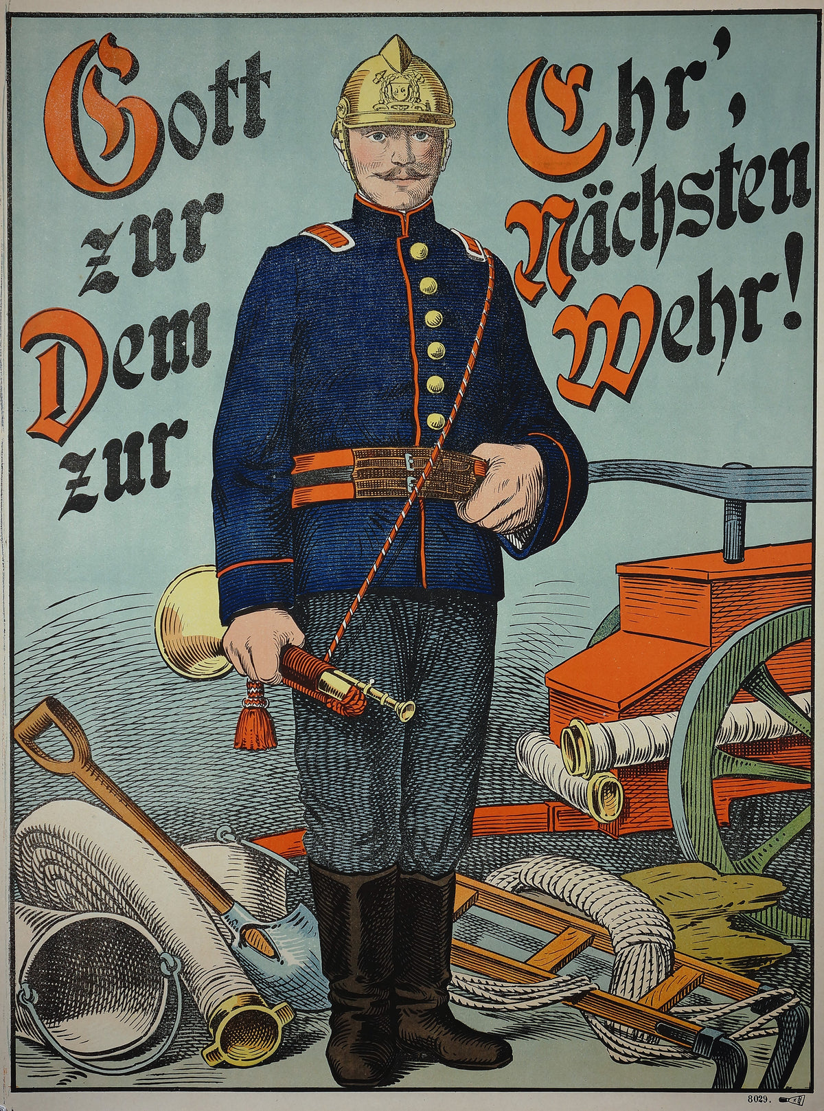 Wissembourg- Pompier (Firefighter) - Authentic Vintage Poster