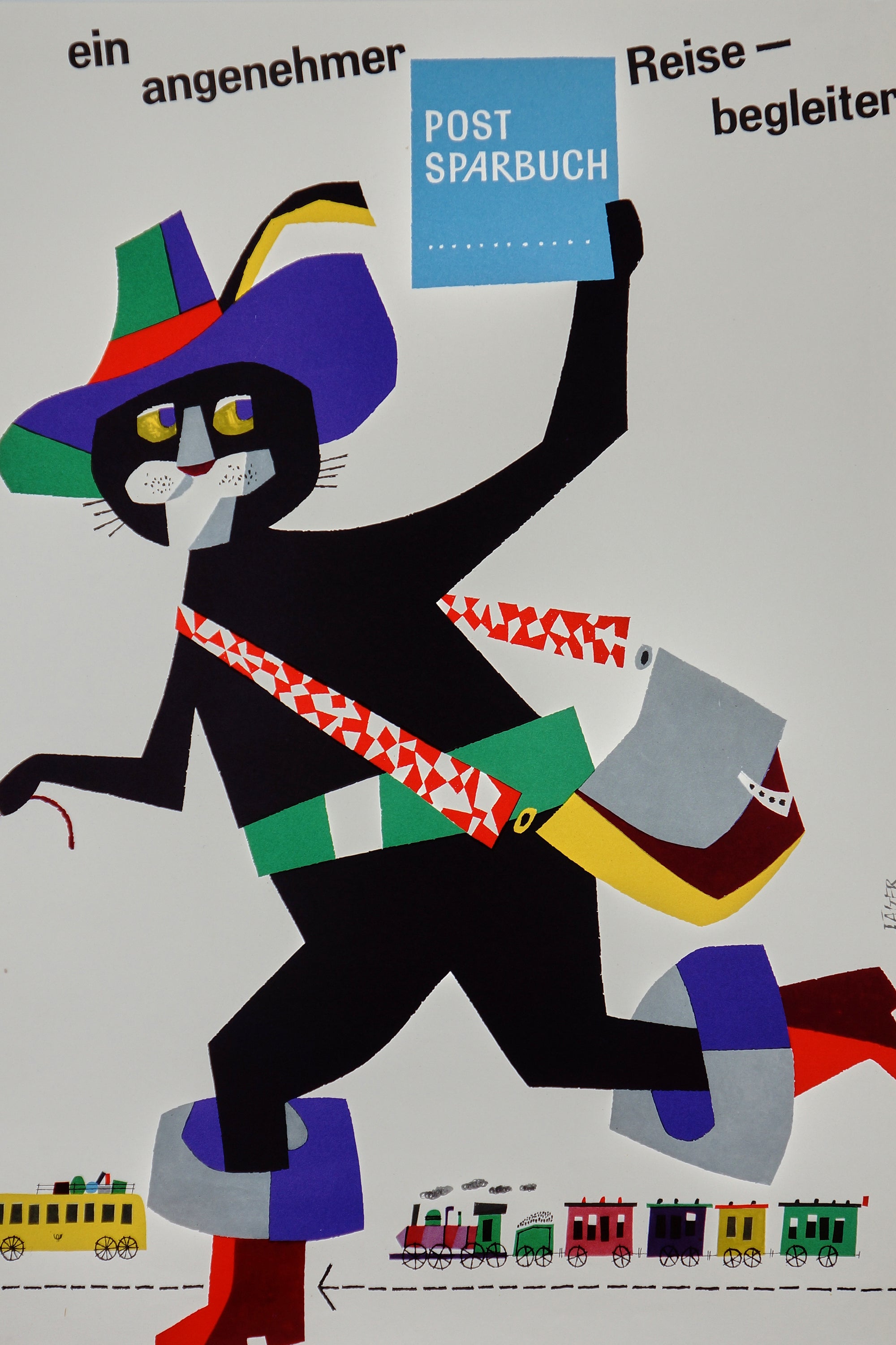 Postsparbuch - Authentic Vintage Poster