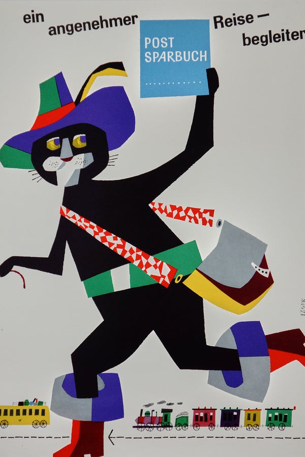 Postsparbuch - Authentic Vintage Poster