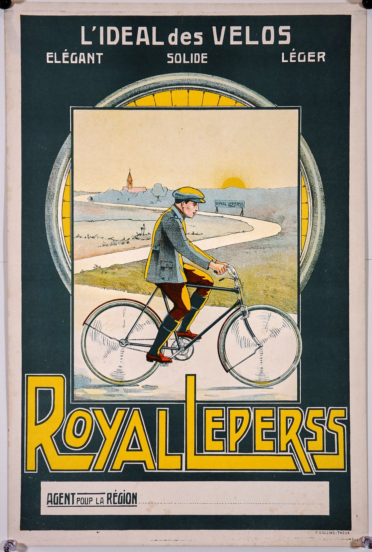 Royal Leperss L&#39;Ideal des Velos - Authentic Vintage Window Card