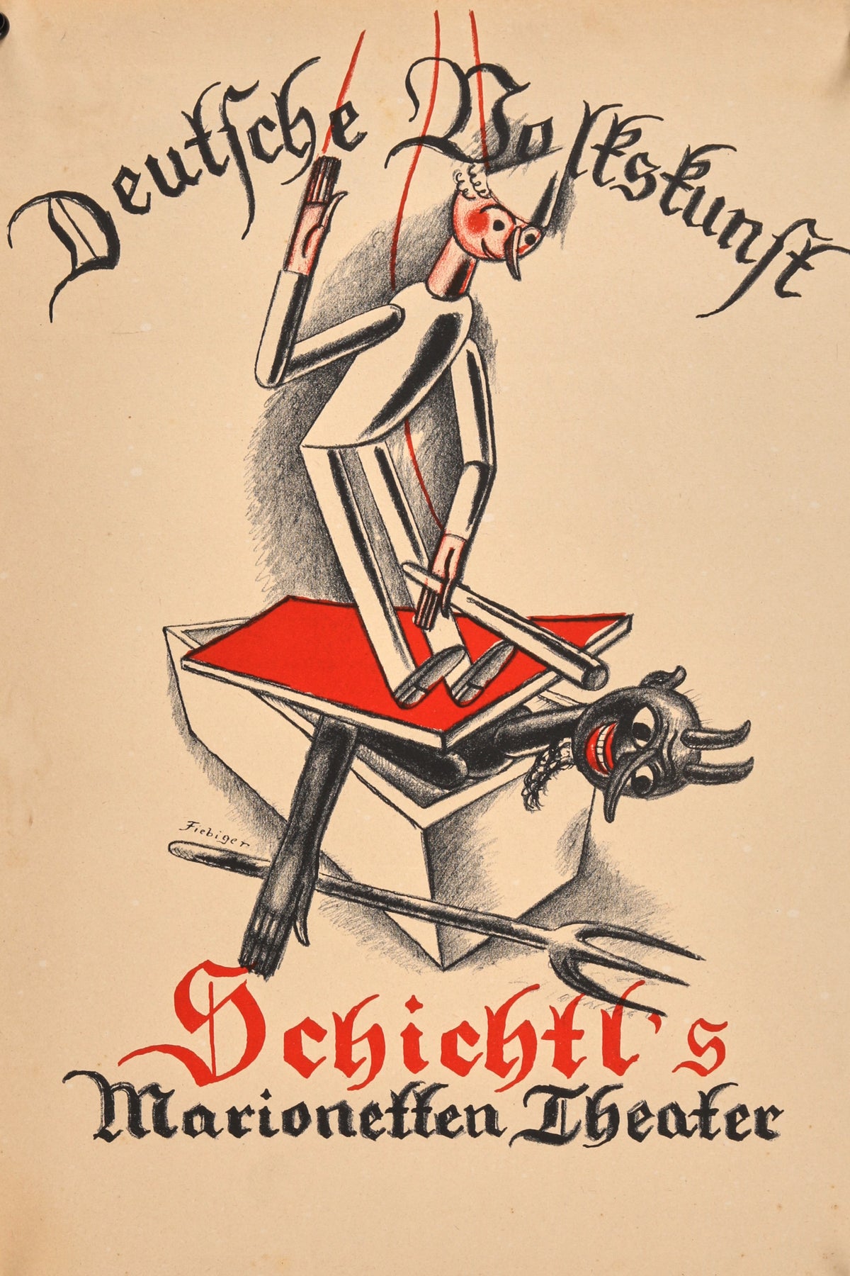 Schichtl&#39;s Marionetten Theater - Authentic Vintage Poster