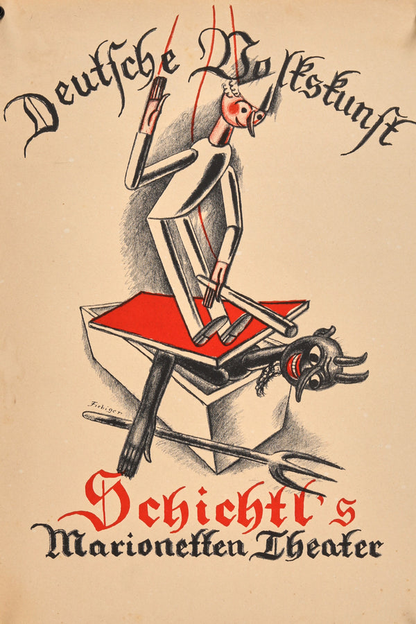 Schichtl's Marionetten Theater - Authentic Vintage Poster